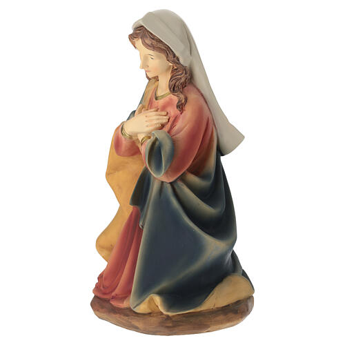 STOCK - Figura Maryi z kolorowej żywicy, do szopki 40 cm 3