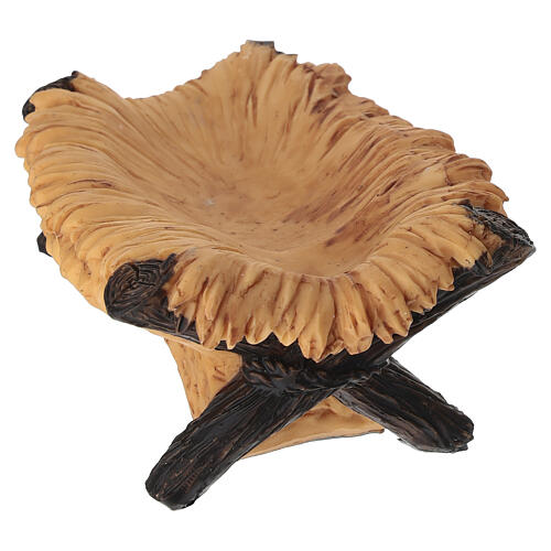 STOCK Dzieciątko Jezus z kolebką, kolorowa żywica - do szopki 40 cm 7