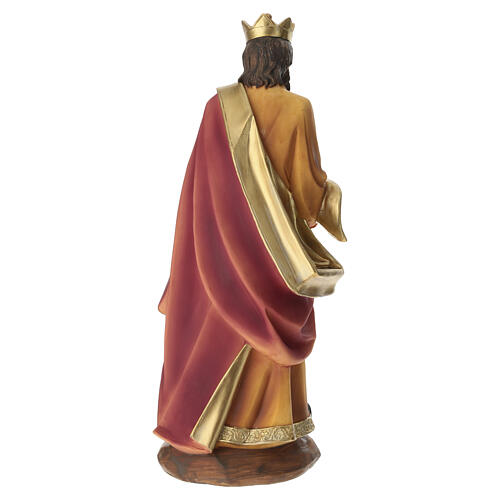 STOCK Król Mędrzec stojący - figurka z żywicy, ręcznie malowana, do szopki 40 cm 5
