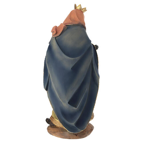 STOCK Magio moro in piedi resina presepe 40cm 5