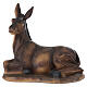 STOCK Burro em resina colorida para presépio 40 cm s1