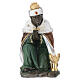 STOCK Klęczący Król Mędrzec o ciemneja karnacji - figura z kolorowej żywicy, do szopki 60 cm s1