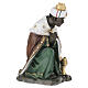 STOCK Klęczący Król Mędrzec o ciemneja karnacji - figura z kolorowej żywicy, do szopki 60 cm s4