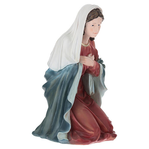 STOCK: Figura Maryi do szopki 80 cm, malowana żywica 2