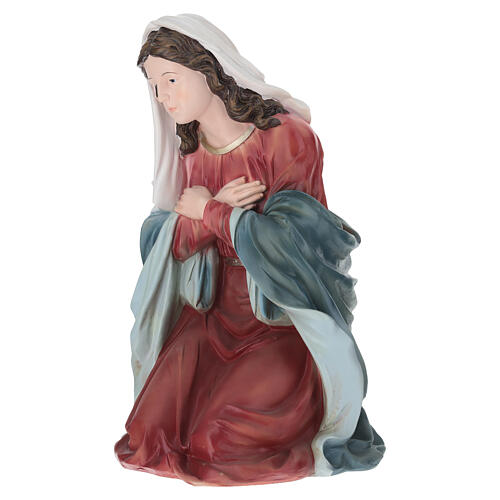 STOCK: Figura Maryi do szopki 80 cm, malowana żywica 3
