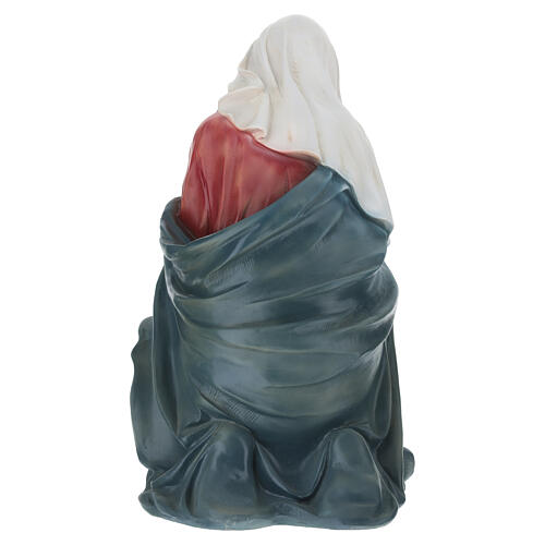 STOCK: Figura Maryi do szopki 80 cm, malowana żywica 4