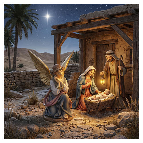 STOCK Angelo in resina presepe 43 cm 2