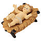 STOCK Gesù con culla in resina presepe 43 cm s1