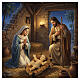 STOCK Gesù con culla in resina presepe 43 cm s2