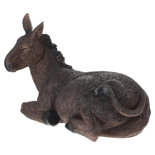 STOCK Osiołek leżący do szopki 60 cm, żywica 3