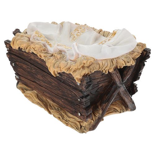 STOCK Żłóbek dla Dzieciątka z żywicy do szopki 60 cm 4