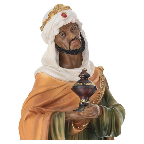 STOCK Król Mędrzec ciemnoskóry - figura do szopki 60 cm, żywica 2