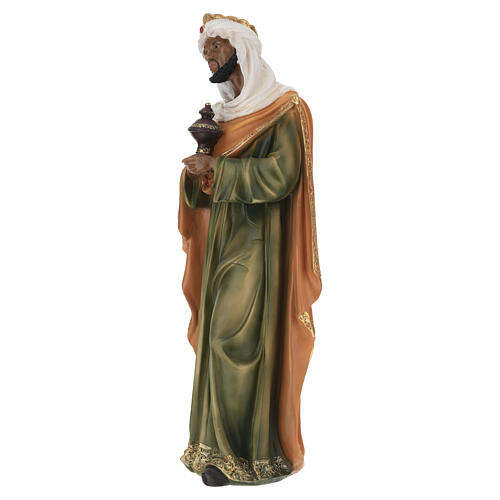 STOCK Król Mędrzec ciemnoskóry - figura do szopki 60 cm, żywica 4