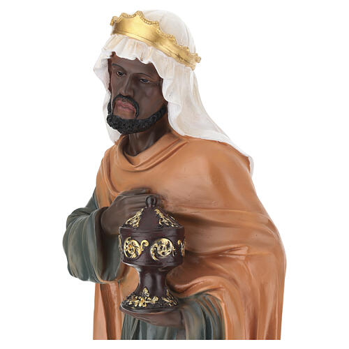 STOCK Król Mędrzec ciemnoskóry – figura z żywicy, szopka 80 cm 2