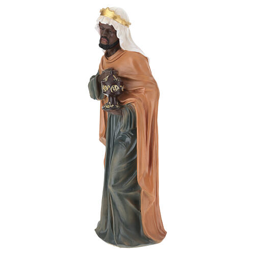 STOCK Król Mędrzec ciemnoskóry – figura z żywicy, szopka 80 cm 4