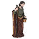 STOCK San Giuseppe per presepe 80cm resina colorata s4