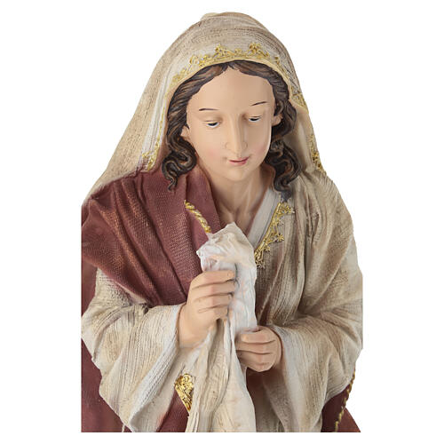 STOCK Maria resina dipinta presepe 60 cm 3