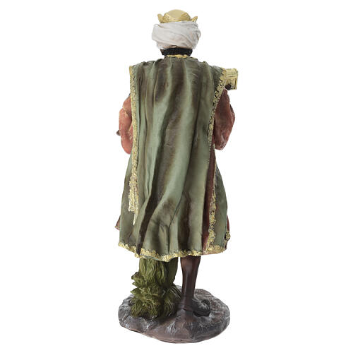 STOCK Magio moro resina dipinta presepe 60 cm 8