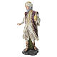 STOCK Roi mage blanc debout en résine pour crèche 60 cm s4