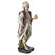 STOCK Roi mage blanc debout en résine pour crèche 60 cm s6