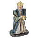 STOCK Biały Król Mędrzec klęczący - figura do szopki 60 cm, żywica malowana s1
