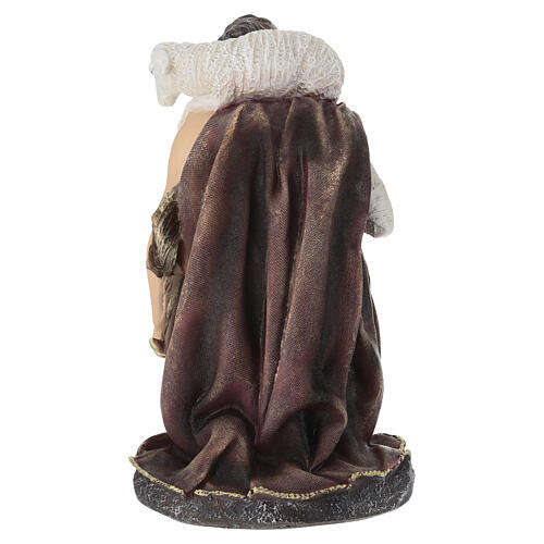 STOCK Pastore con agnello resina dipinta presepe 60 cm 8
