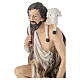 STOCK Pastore con agnello resina dipinta presepe 60 cm s5