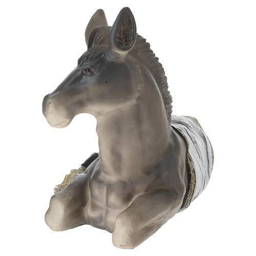 STOCK Painted resin donkey for 60 cm Nativity Scene 5