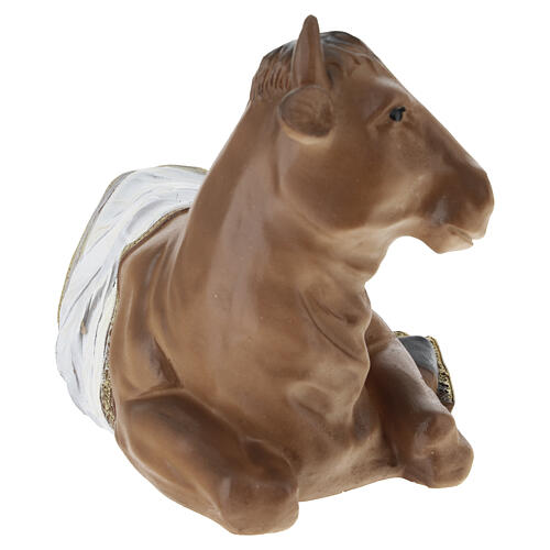 STOCK Bœuf en résine peint pour crèche 60 cm 5