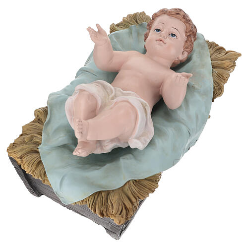 STOCK Dzieciątko Jezus - figura z kolorowej żywicy do szopki 100 cm 2