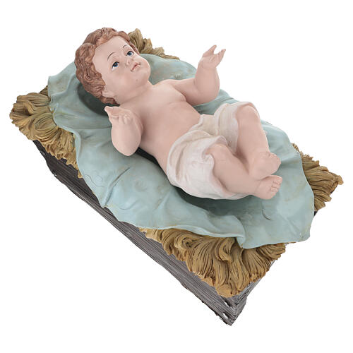 STOCK Dzieciątko Jezus - figura z kolorowej żywicy do szopki 100 cm 4