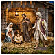 STOCK Re magio bianco in piedi resina colorata presepe 90 cm s2
