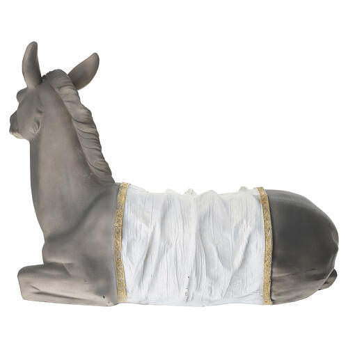 STOCK Osioł figura do szopki 90 cm, malowana żywica 6