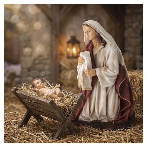 STOCK Marie en résine peinte pour crèche 90 cm 2