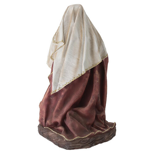 STOCK Maria resina colorata presepe 90 cm 8