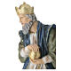 STOCK Re magio bianco in ginocchio resina colorata presepe 90 cm s7