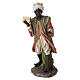 STOCK Roi mage maure debout en résine colorée pour crèche 90 cm s1