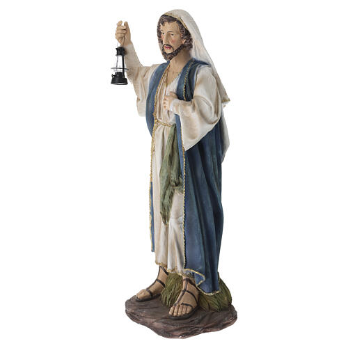 STOCK San Giuseppe in resina colorata presepe 90 cm 4