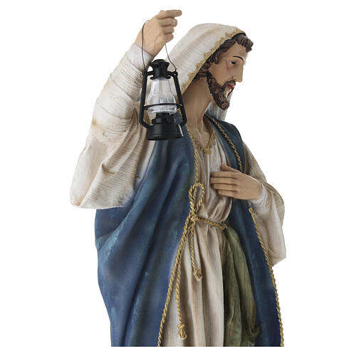 STOCK São José em resina colorida para presépio 90 cm 7