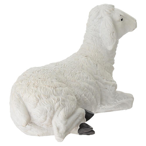STOCK Pecora in resina colorata presepe 90 cm 4