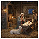 STOCK Pecora in resina colorata presepe 90 cm s2