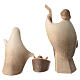 Statuine Sacra Famiglia Aram realizzate a mano in legno doppia patinatura Val Gardena s8