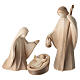Aram Holy Family Set with Double Patina in Val Gardena wood s1