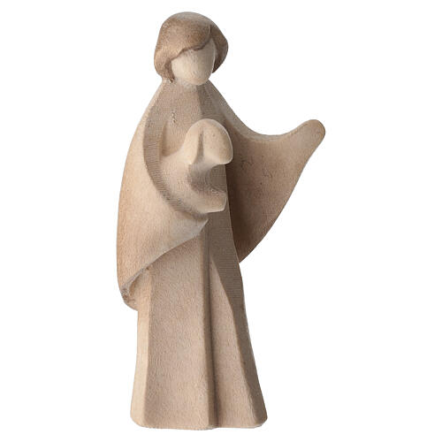 Statuetta pastore Aram con pecorella in braccio doppia patinatura Val Gardena 3