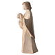 Aram Standing Shepherd and Sheep Figurine in Val Gardena Wood, Double Patina s2