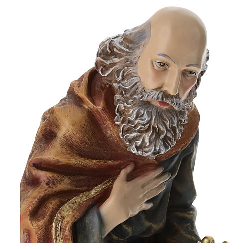 STOCK White kneeling Wise Man for 50 cm resin Nativity Scene 6