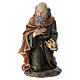 STOCK Re Magio bianco in ginocchio presepe 50 cm resina s1