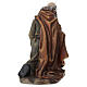 STOCK Re Magio bianco in ginocchio presepe 50 cm resina s8