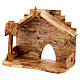 Complete olivewood Nativity Scene with 15 cm carved figures s5
