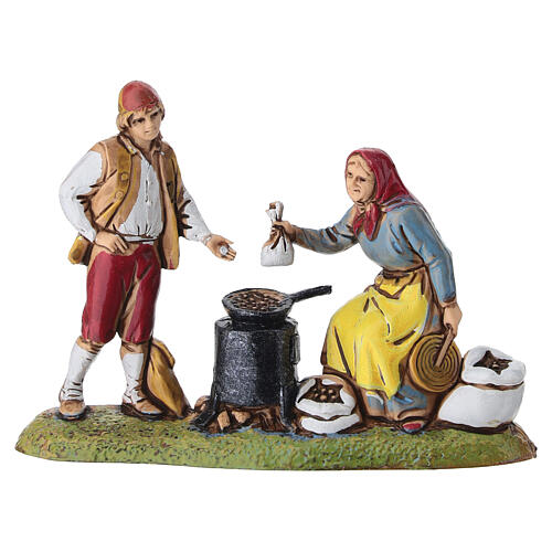 Castagnara con banco presepe Moranduzzo 6 cm 1
